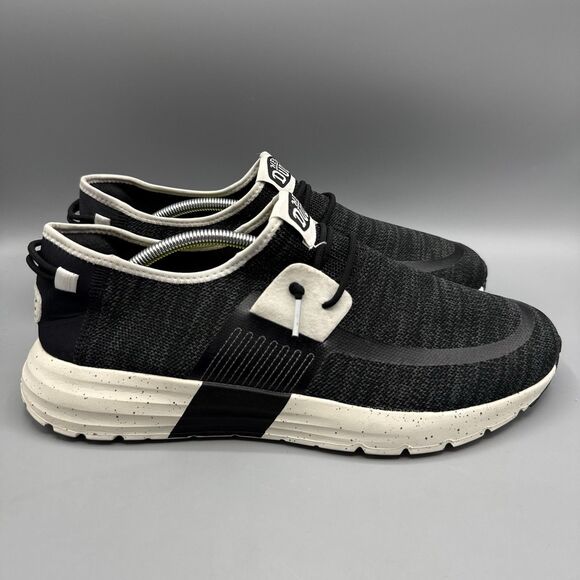 Hey Dude Sirocco Sport Mode Black Mesh Slip-On Casual Shoes Men's Size 13 - Picture 2 of 14